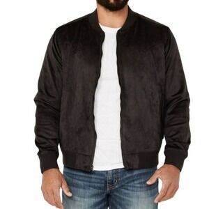 Moon Shine spirit by Brad Paisley faux‎ suede men Sz L full zip bomber jacket